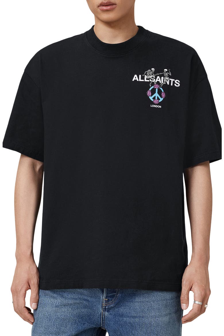 Reincarnate Cotton Graphic T-shirt, Main, color, WASHED BLACK