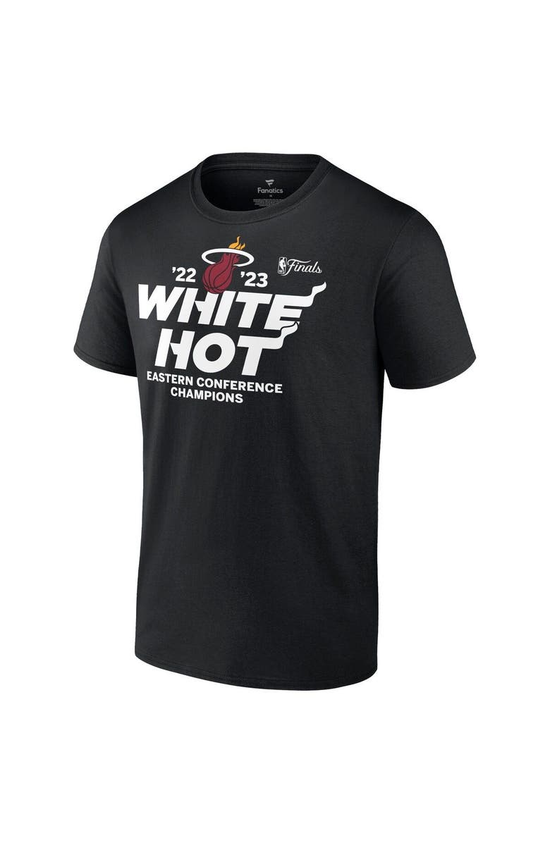 FANATICS Men's Fanatics Branded  Black Miami Heat 2023 Eastern Conference Champions Spin Hometown Mantra T-Shirt, Alternate, color, 