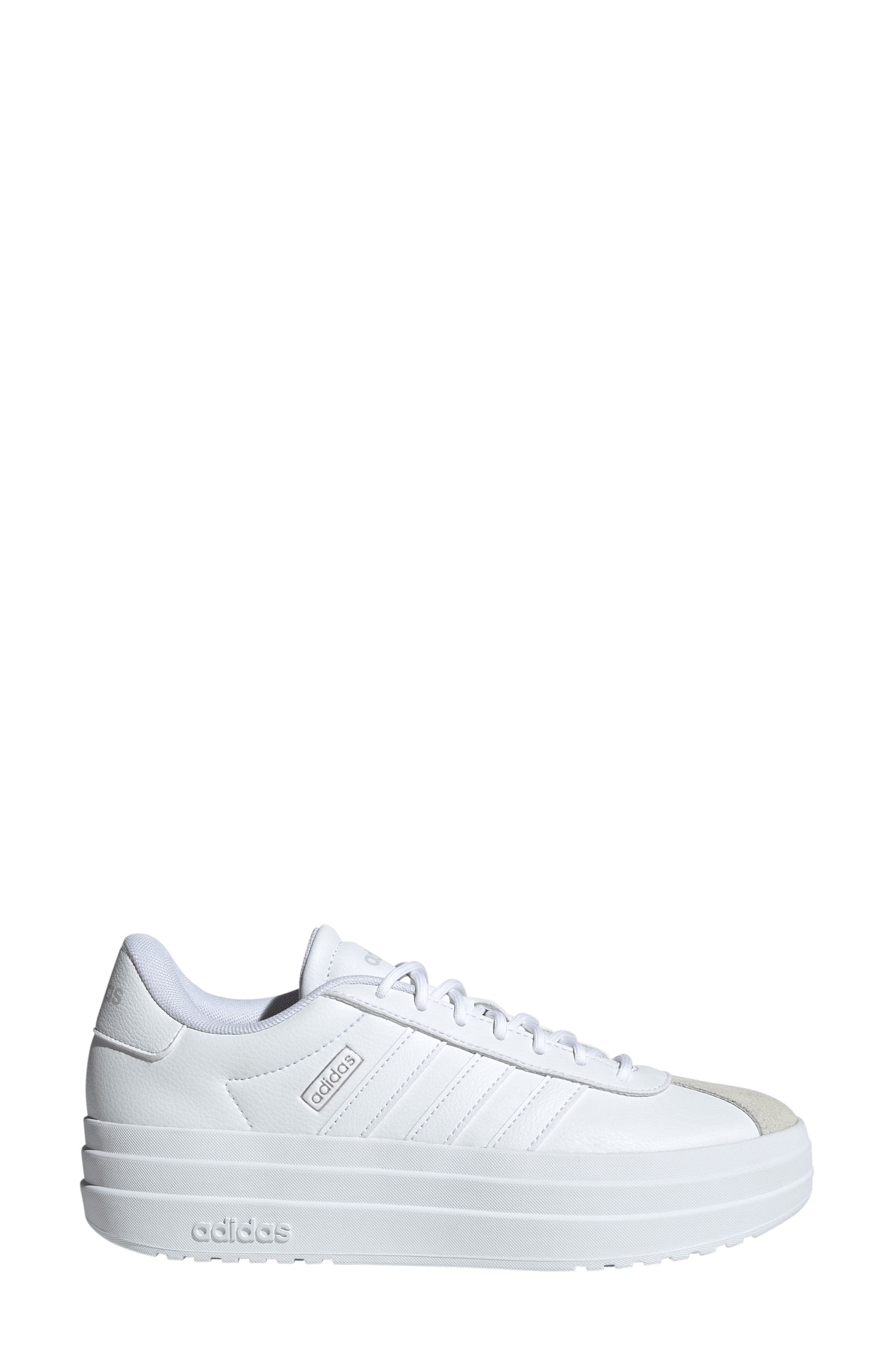 adidas VL Court Bold Platform Sneaker, Alternate, color, White/White/Crystal White