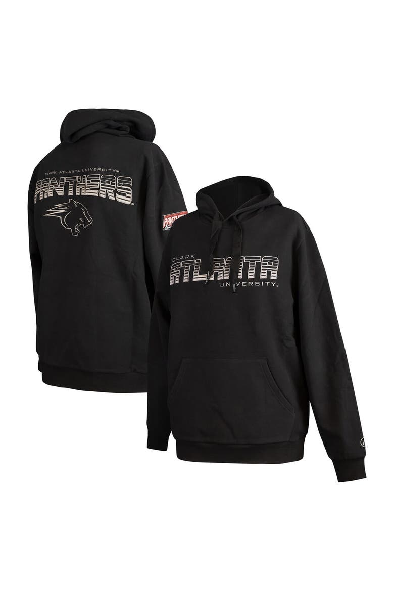 Men's FISLL  Black Clark Atlanta University Panthers Puff Print Sliced Pullover Hoodie, Main, color, Black
