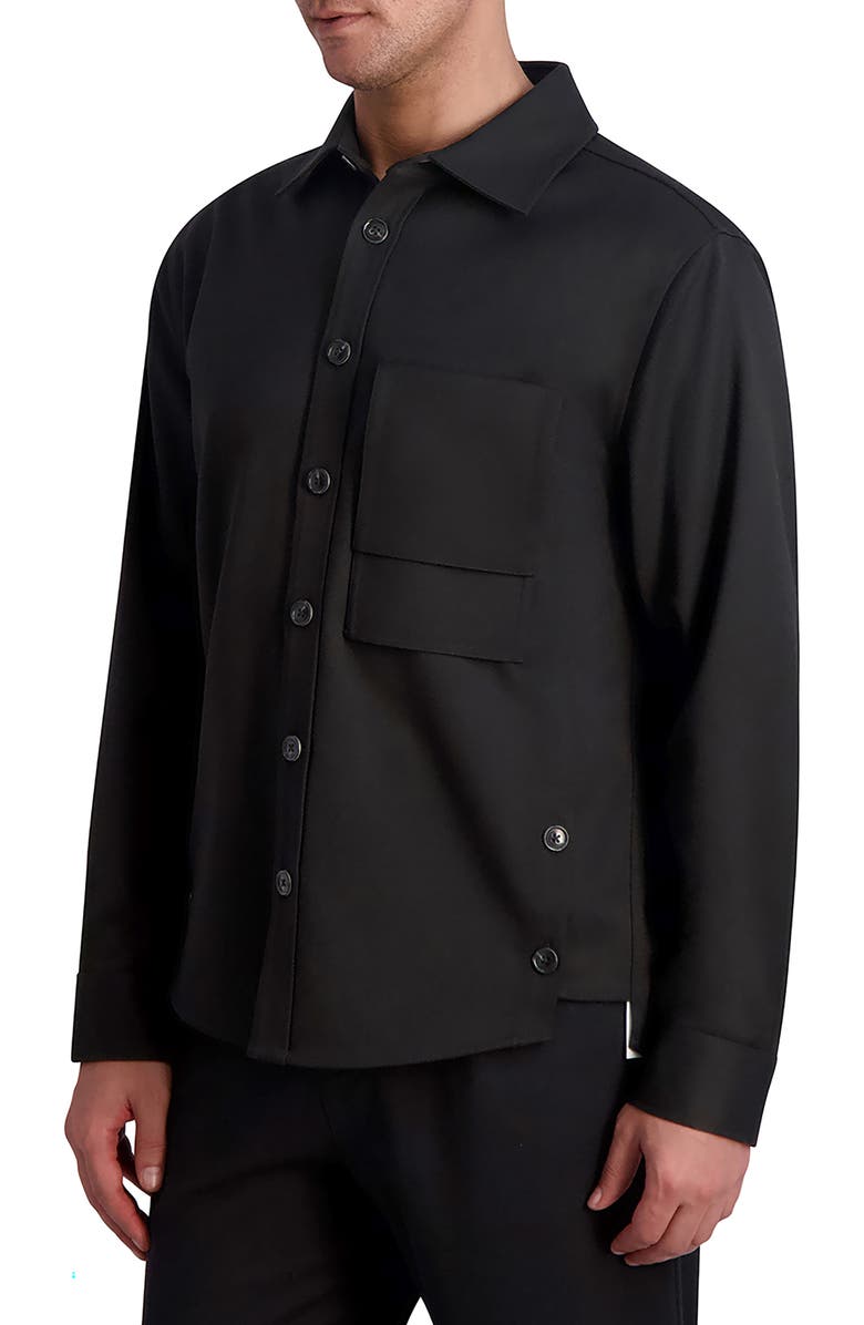 KARL LAGERFELD PARIS Shirt Jacket, Alternate, color, 