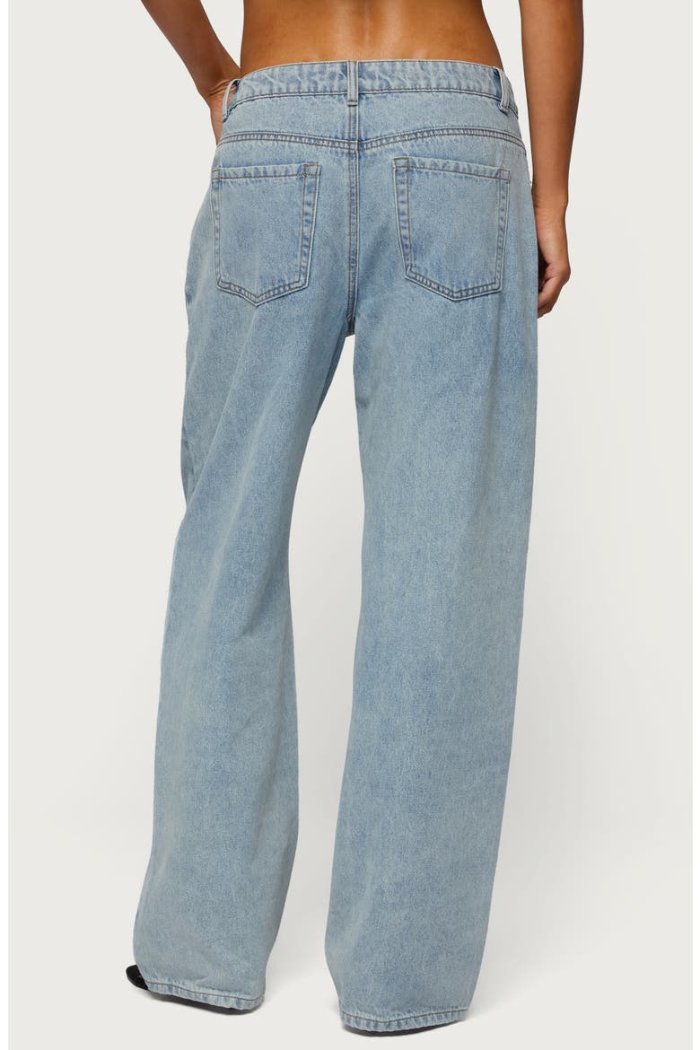 Dalina Low Rise Baggy Jeans, Alternate, color, LIGHT-BLUE