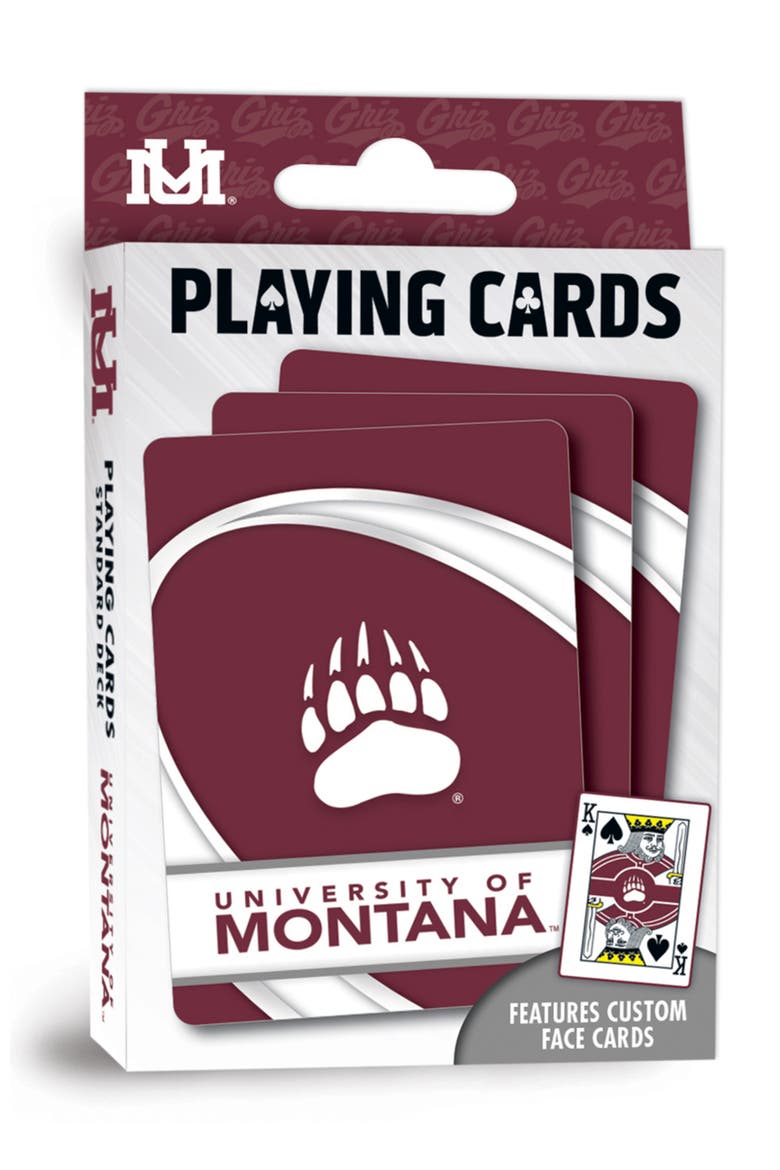 Montana Grizzlies Playing Cards, Main, color, Multicolor