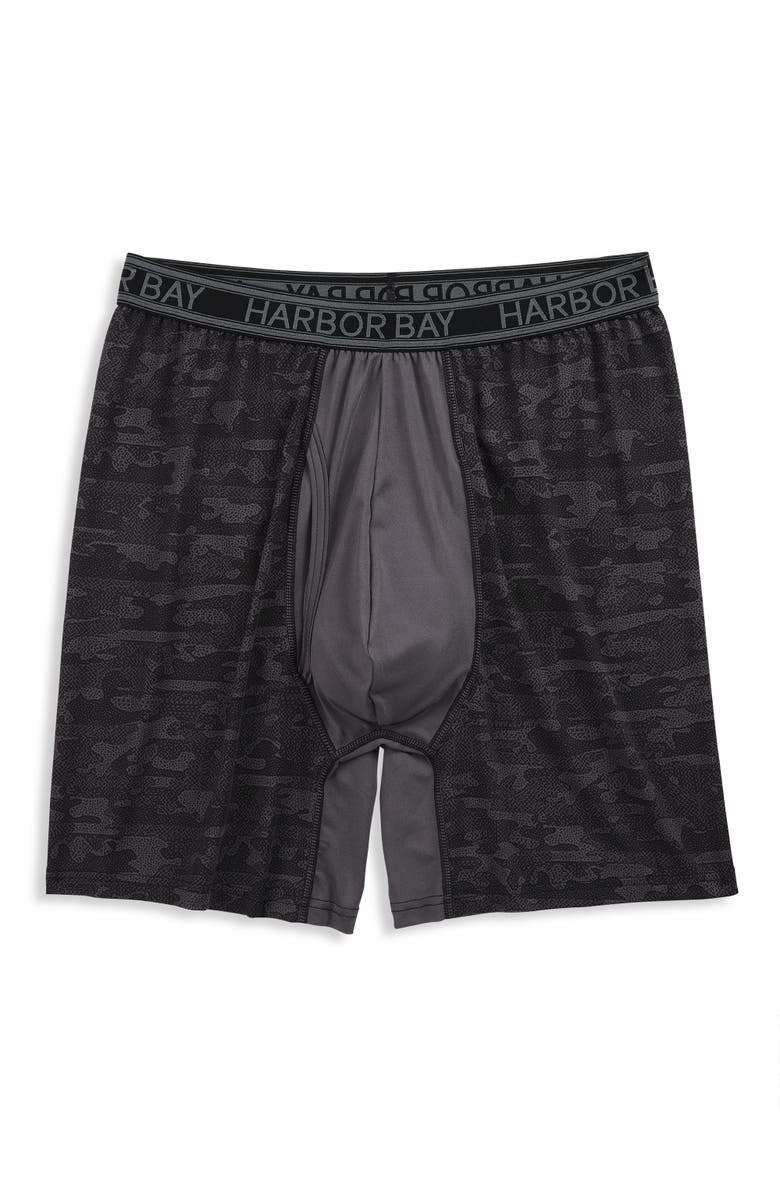 Harbor Bay by DXL Big 
Tall Colorblock Tech 5 Inch Boxer Briefs, Main, color, 