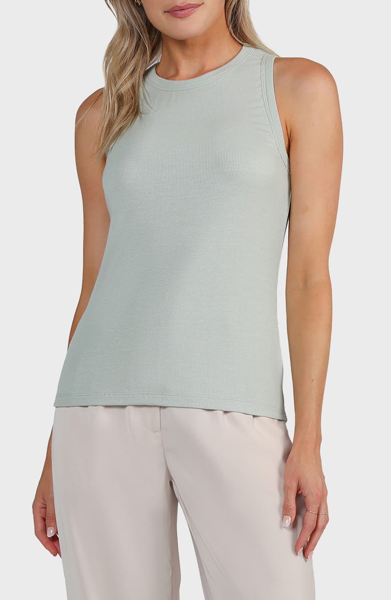 matty m. Ribbed Tank, Main, color, Sage