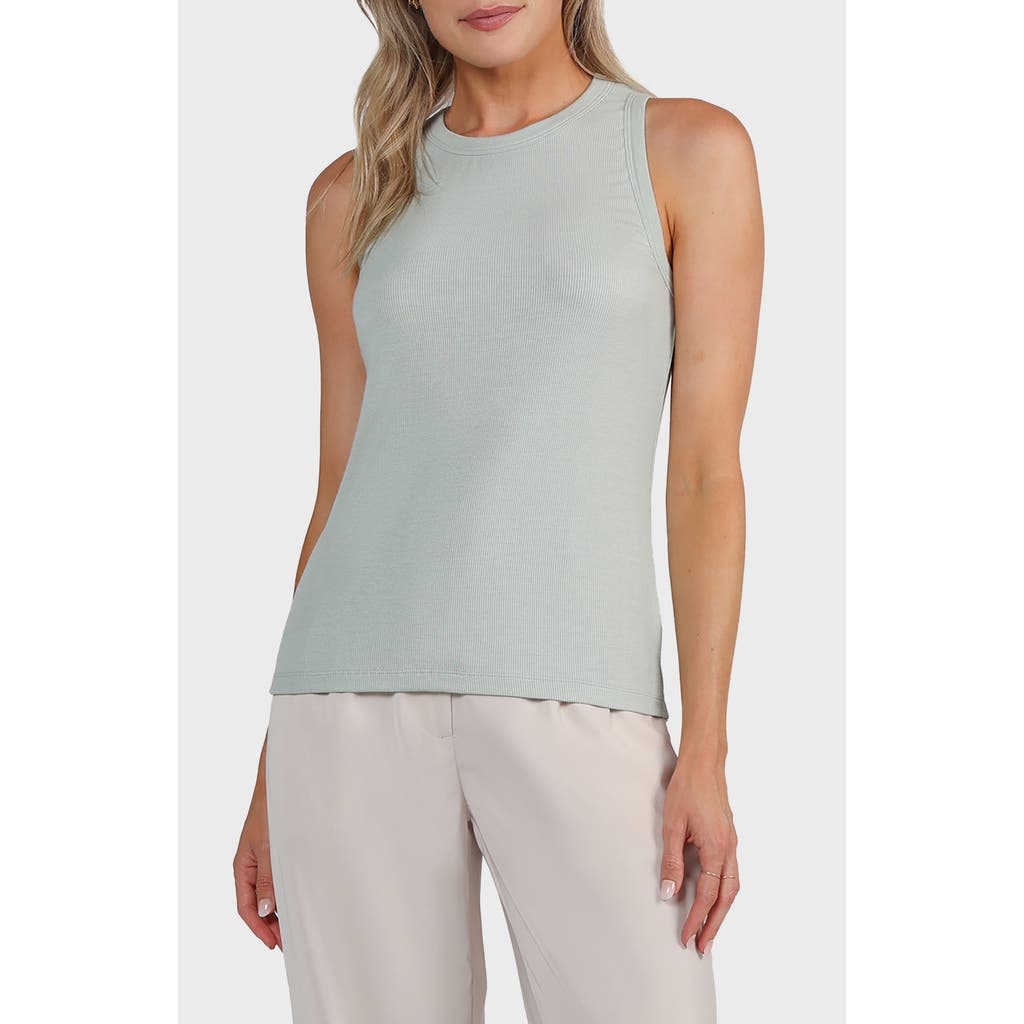 Matty M . Ribbed Tank In Gray