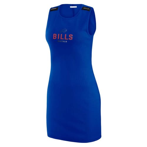 Wear By Erin Andrews X Gracie Hunt Royal Buffalo Bills Ribbed Tank Dress In Royal
