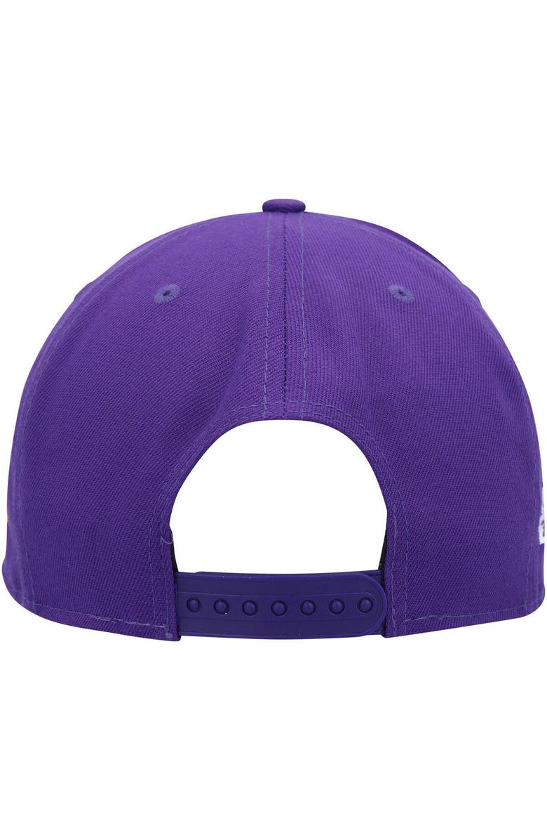 New Era Men's New Era Purple Los Angeles Lakers Rocker 9FIFTY Snapback Hat, Alternate, color, 