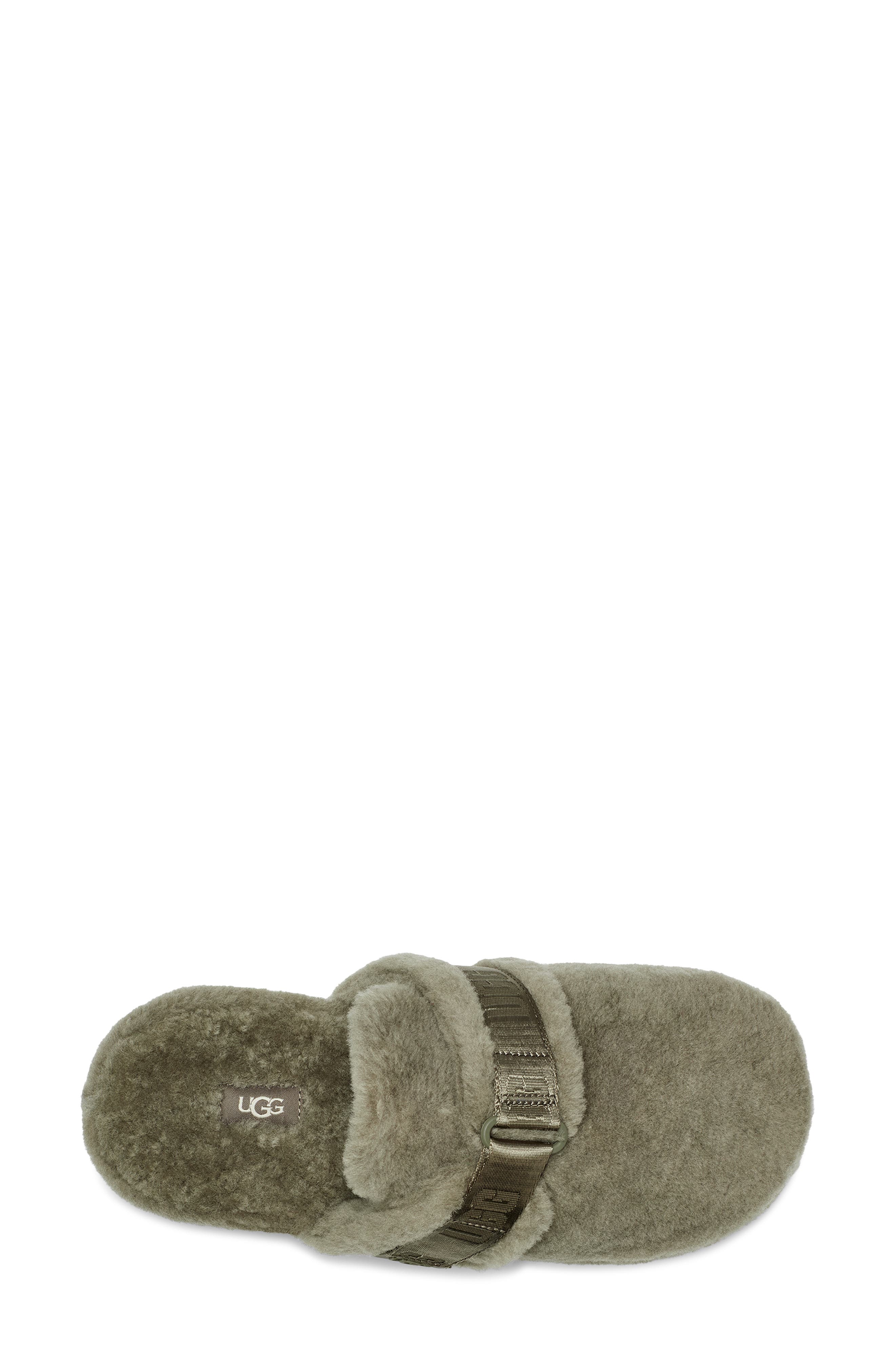 Fluff It Slipper with Genuine Shearling Lining, Alternate, color, BURNT OLIVE