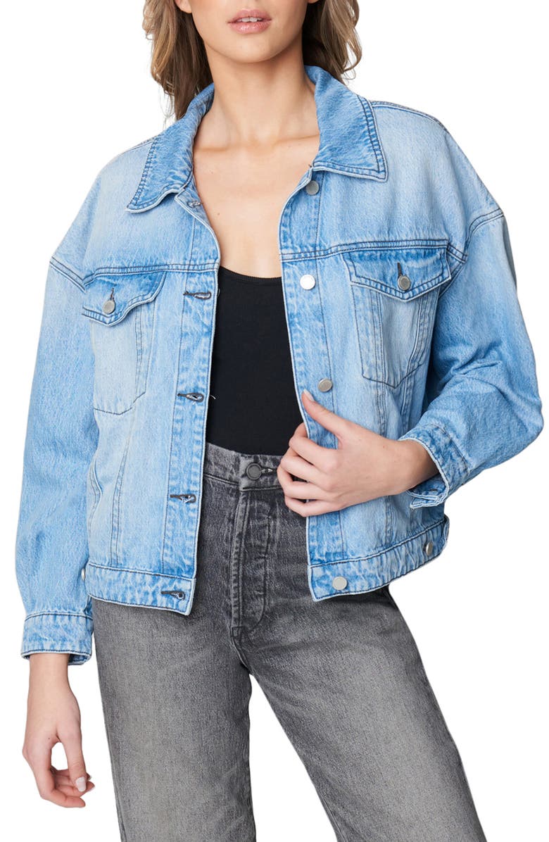 BLANKNYC Denim Trucker Jacket, Main, color, 