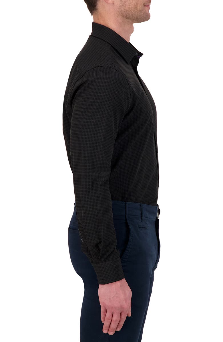 Report Collection 4X Stretch Slim Fit Check Dress Shirt, Alternate, color,