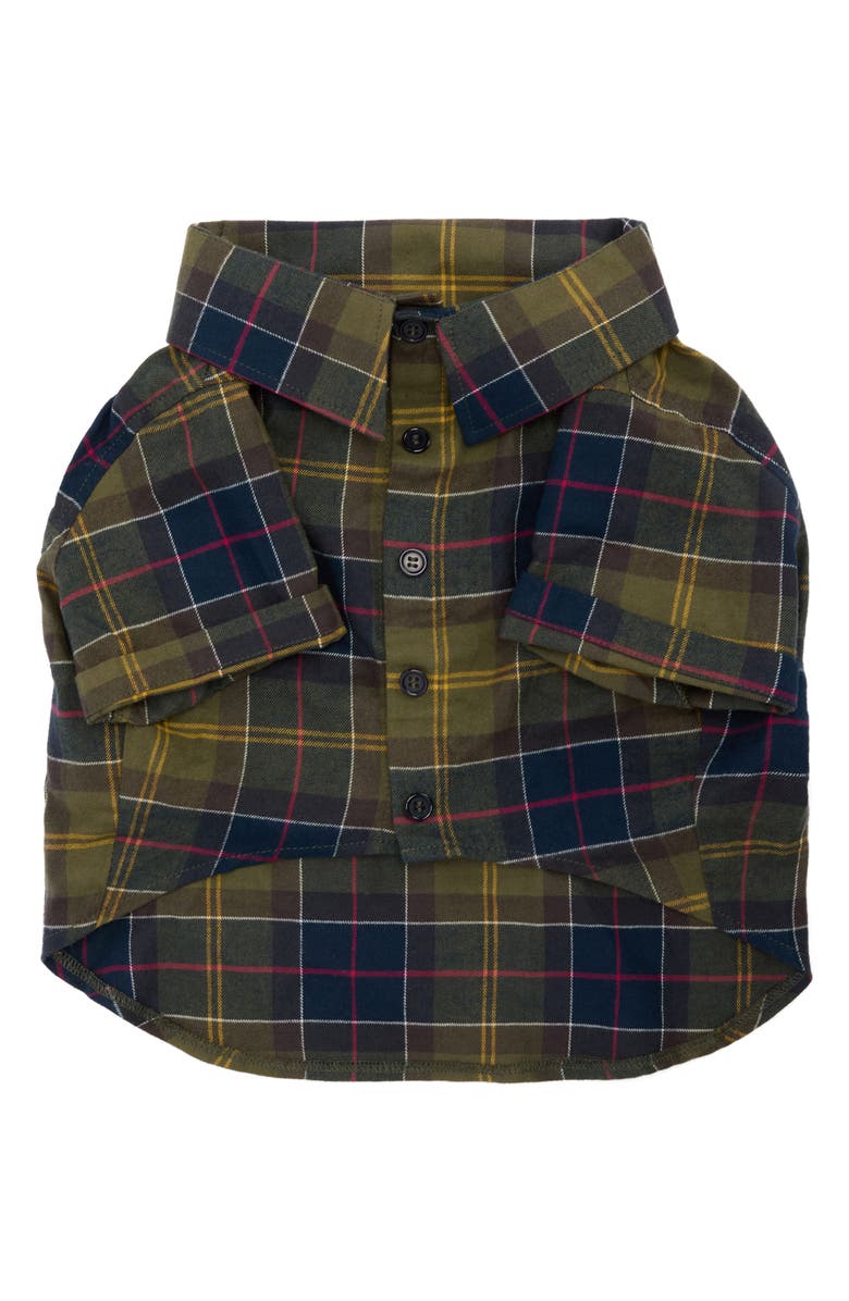 Barbour Tartan Fortrose Cotton Flannel Dog Shirt, Alternate, color, Classic Tartan