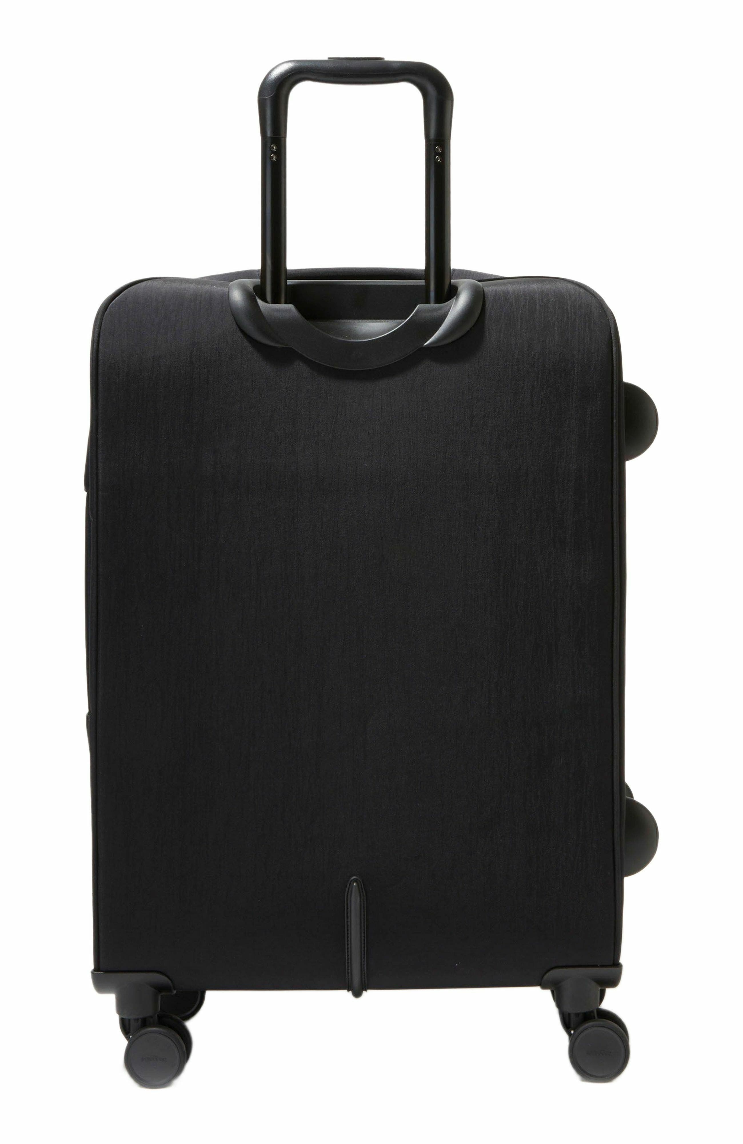 BAGGALLINI 26 in. Large Checked Luggage with Expansion, Alternate, color, Black