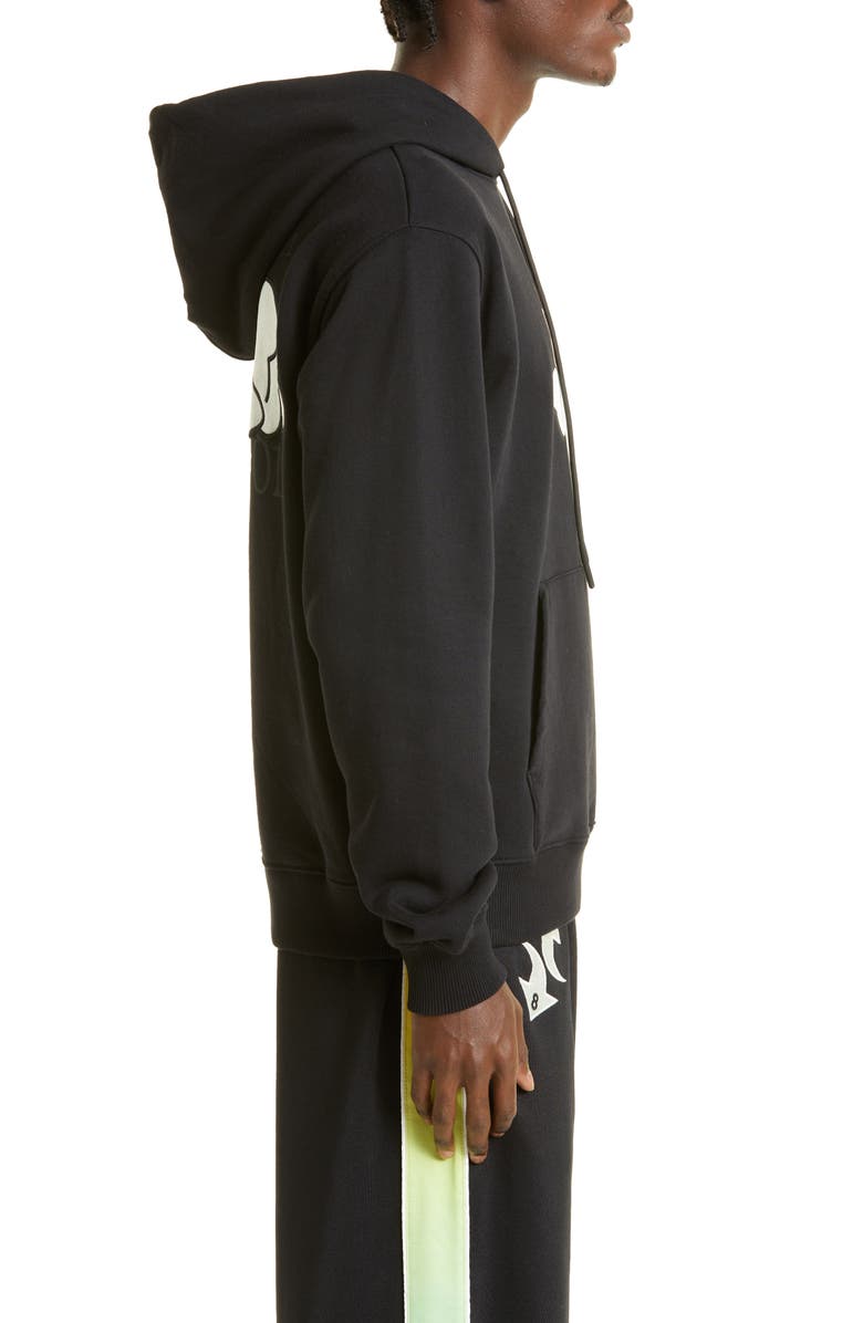 Off-White Gender Inclusive Brick Cotton Graphic Hoodie, Alternate, color,