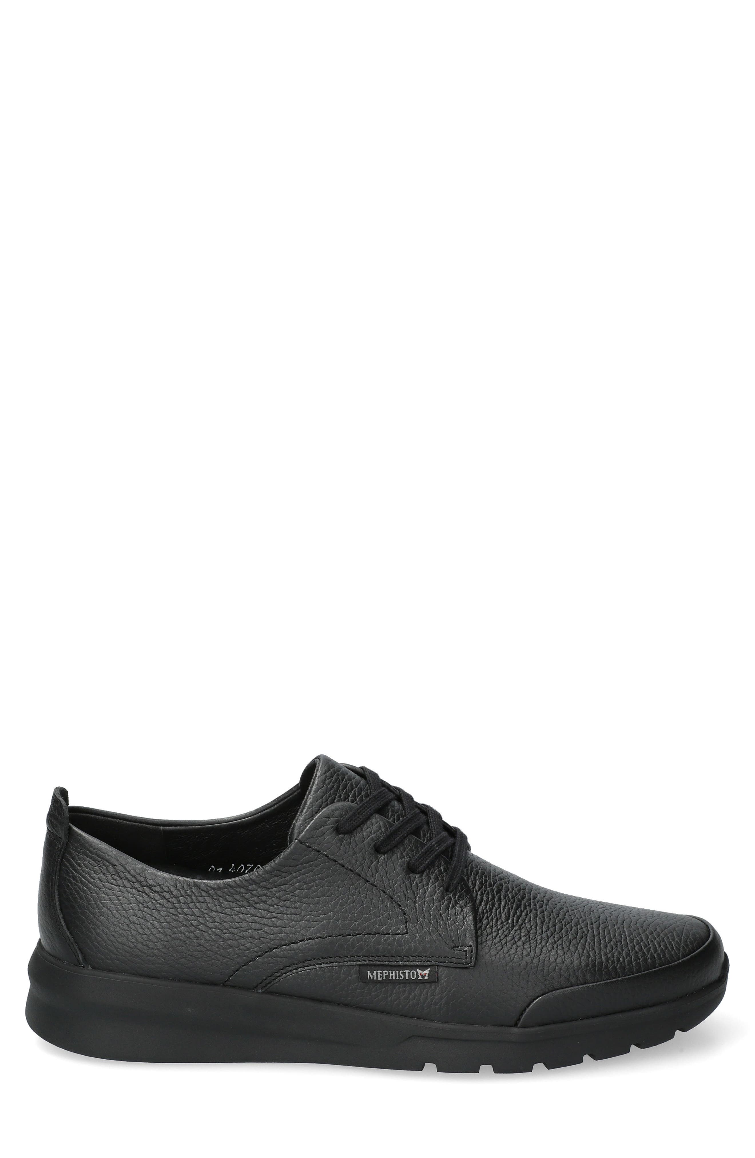 Mephisto Walker Plain Toe Derby, Alternate, color, Black