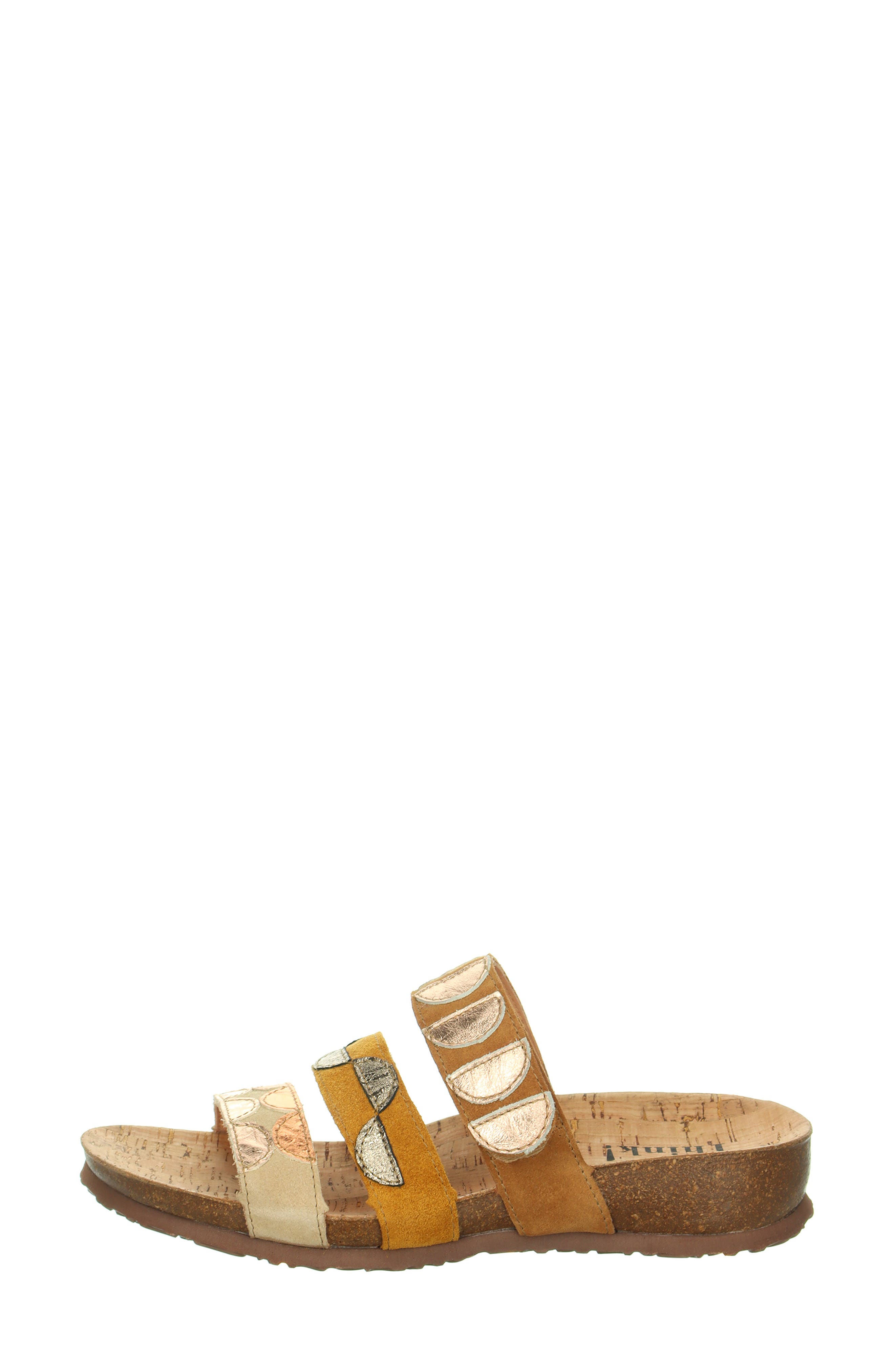 Julia Slide Sandal, Alternate, color, CINNAMON/ KOMBI
