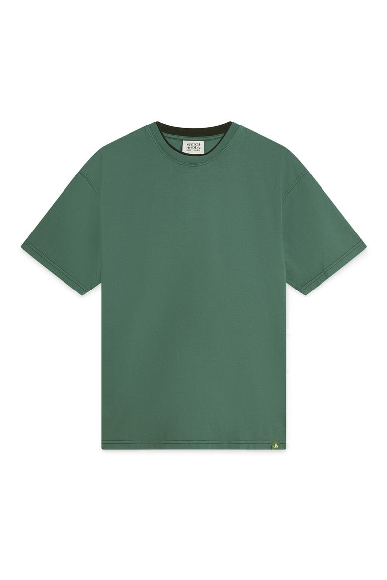 3 Crosses Relaxed Fit Garment Dyed T-Shirt, Alternate, color, DARK FOREST