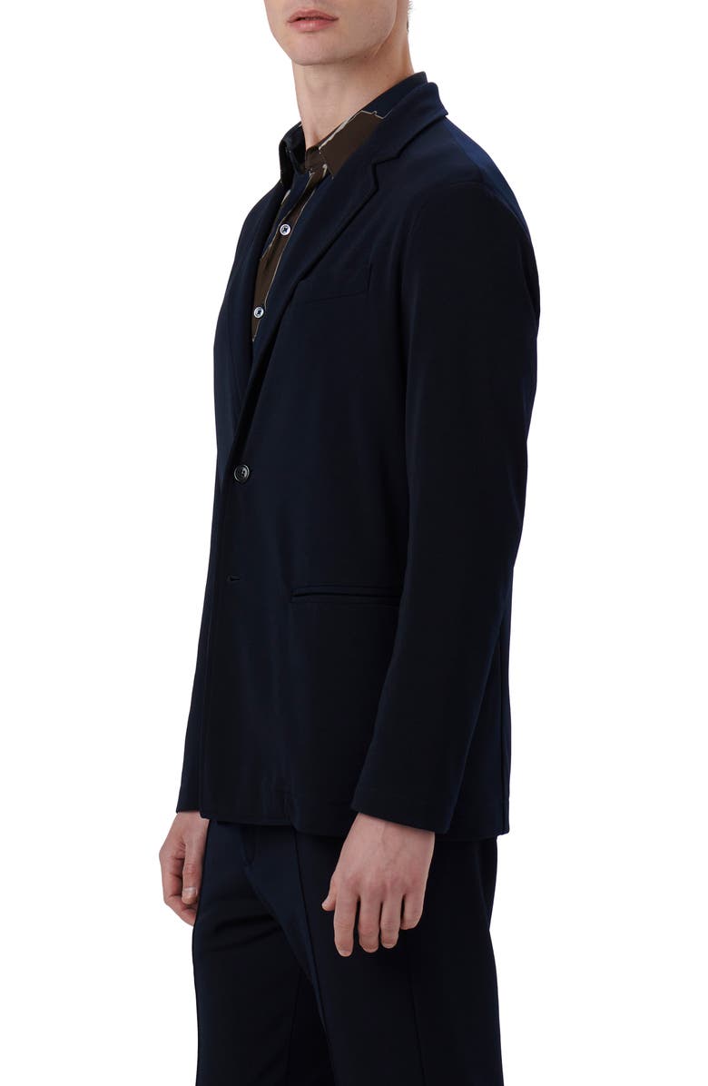 Bugatchi Knit Blazer, Alternate, color, Navy
