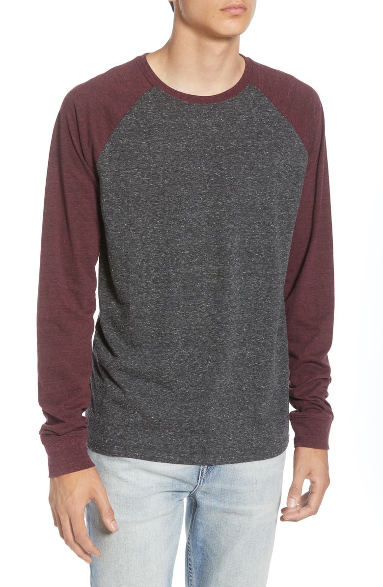 Threads 4 Thought Triblend Raglan Long Sleeve Crewneck T-Shirt, Main, color, 