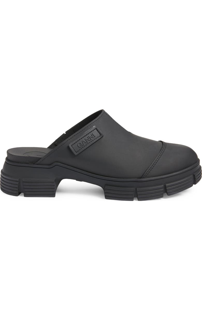 Ganni Recycled Rubber Blend City Mule, Alternate, color,