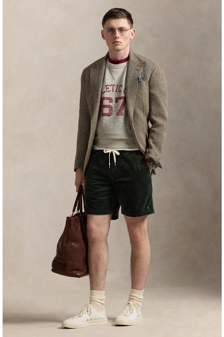 Classic Fit Prepster Cotton Corduroy Shorts, Alternate, color, COLLEGE GREEN X