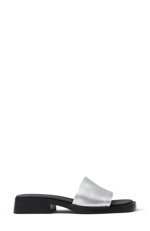 Camper Dana Slide Sandal In Medium Gray
