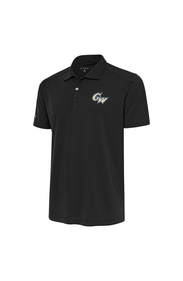 ANTIGUA Men's Antigua Black George Washington University Tribute Polo, Main, color,