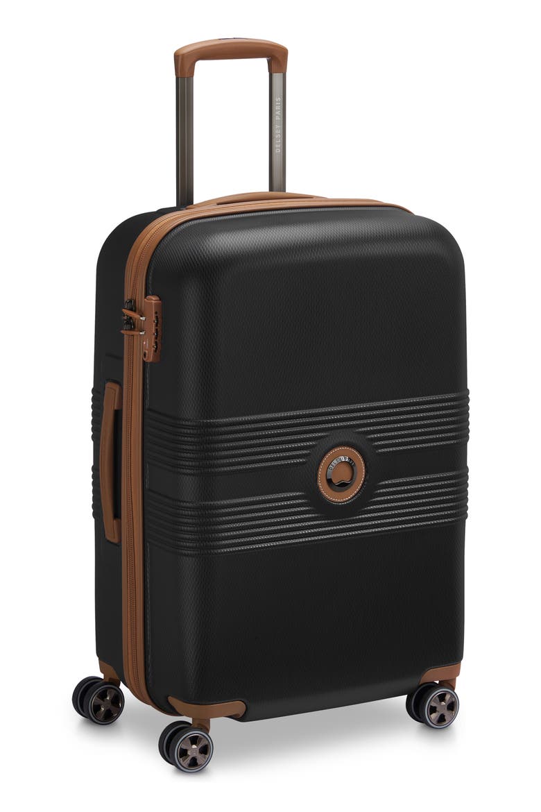 Flanerie 24-Inch Hardside Spinner Luggage, Alternate, color, BLACK/ BROWN