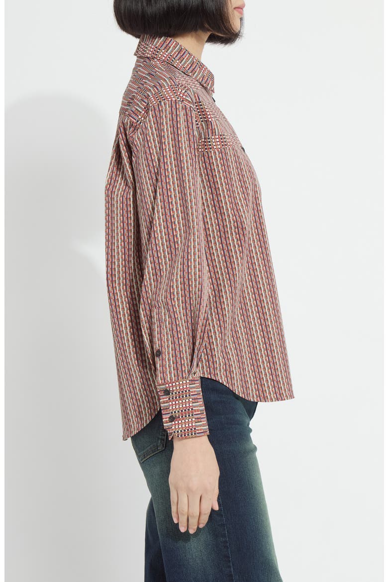 Marjorie Placed Print Shirt, Alternate, color, TRANSEASONAL CROSSOVER