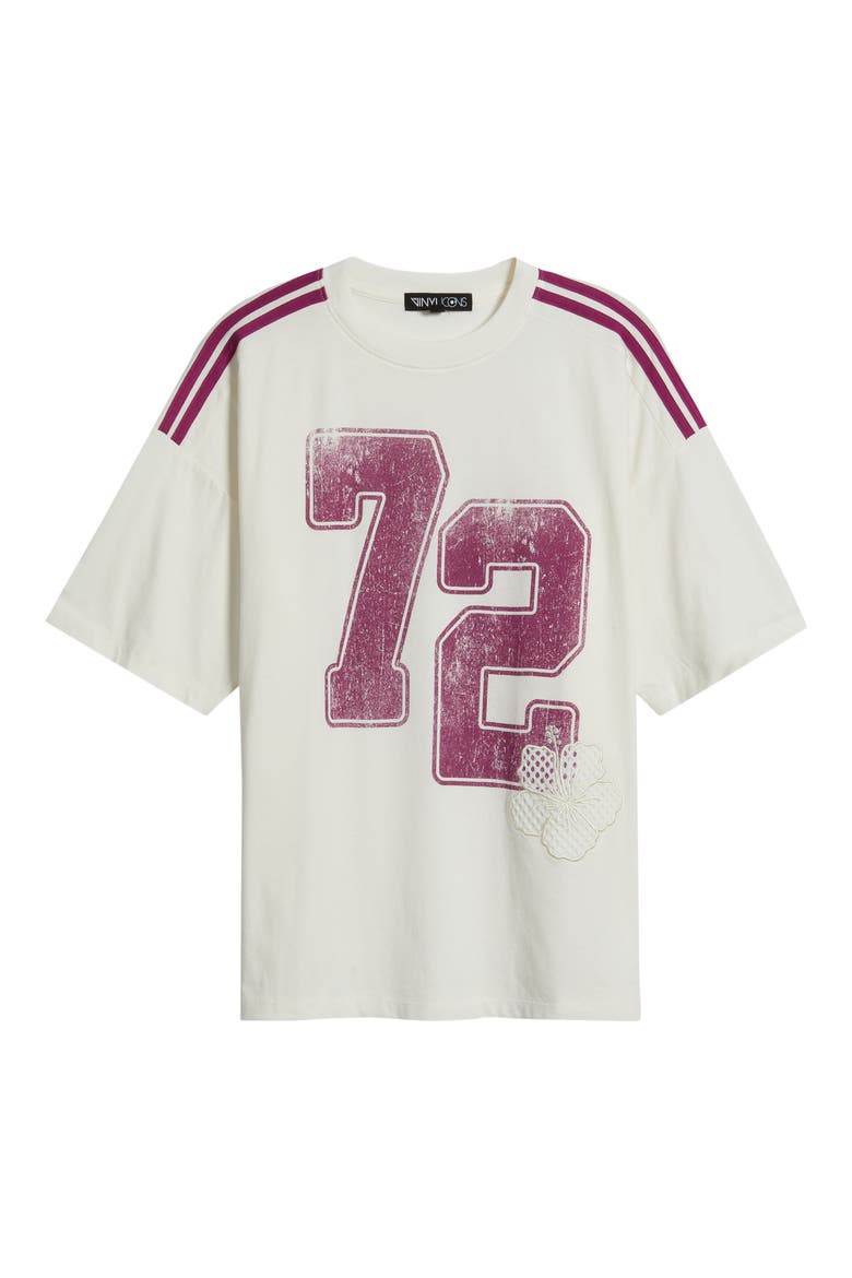 72 Floral Graphic T-Shirt, Alternate, color, MARSHMALLOW