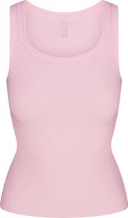 SKIMS Stretch Cotton Rib Scoop Tank
