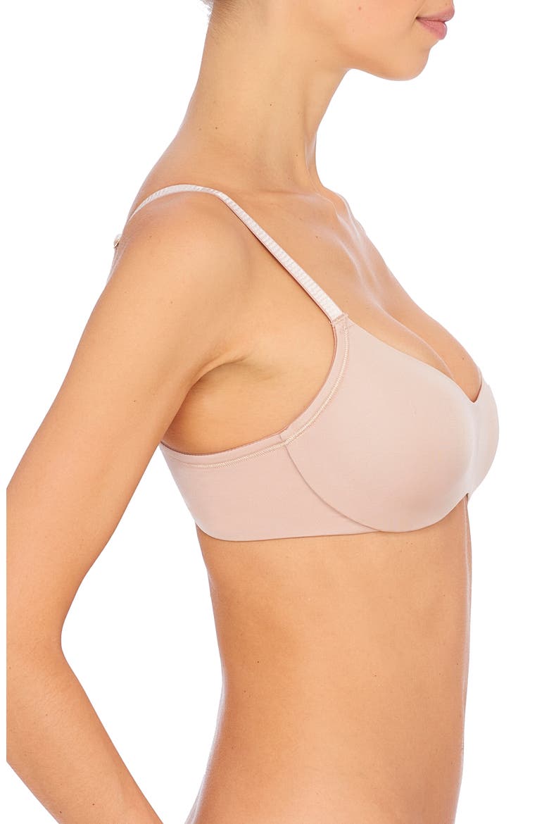 Cushioned Comfort Wireless Contour Bra, Alternate, color, LT. MOCHA