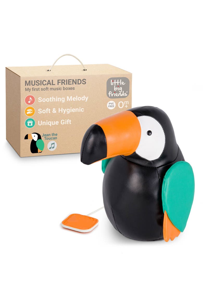 Musical Animals - Toucan, Plush Baby Music Box, Nursery Toy, Alternate, color, Multicolor