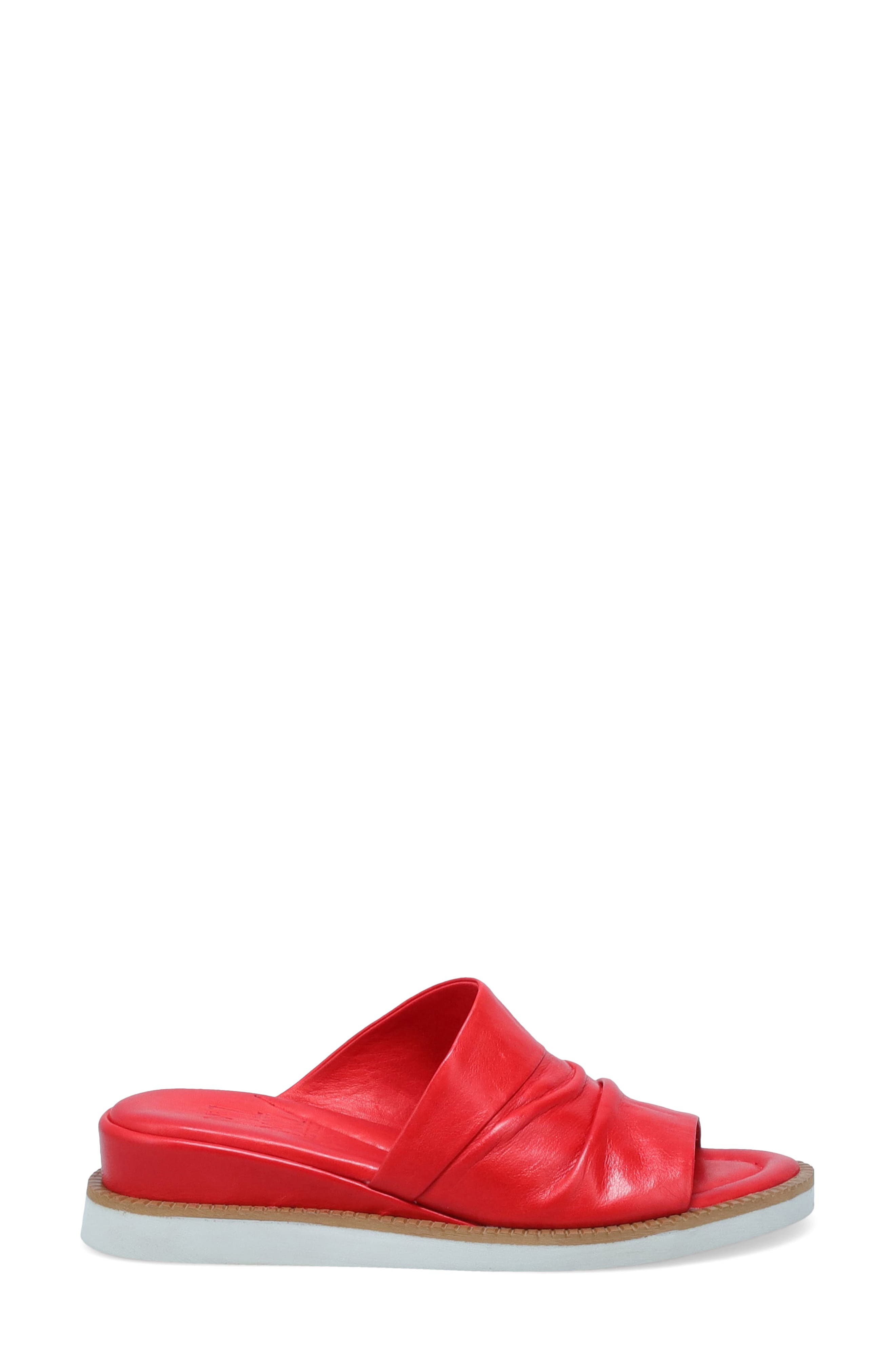 Erin Platform Wedge Slide Sandal, Alternate, color, SCARLET