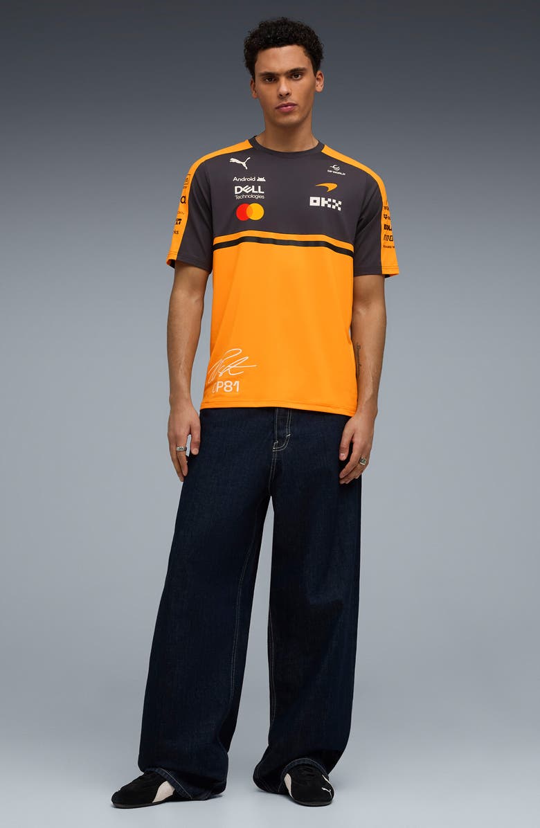PUMA McLaren Replica Piastri Racing T-Shirt, Alternate, color, Papaya