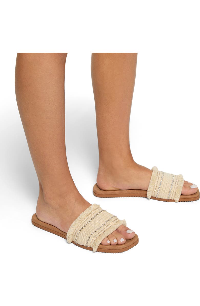 Roxy Positano Slide Sandal, Alternate, color, Natural