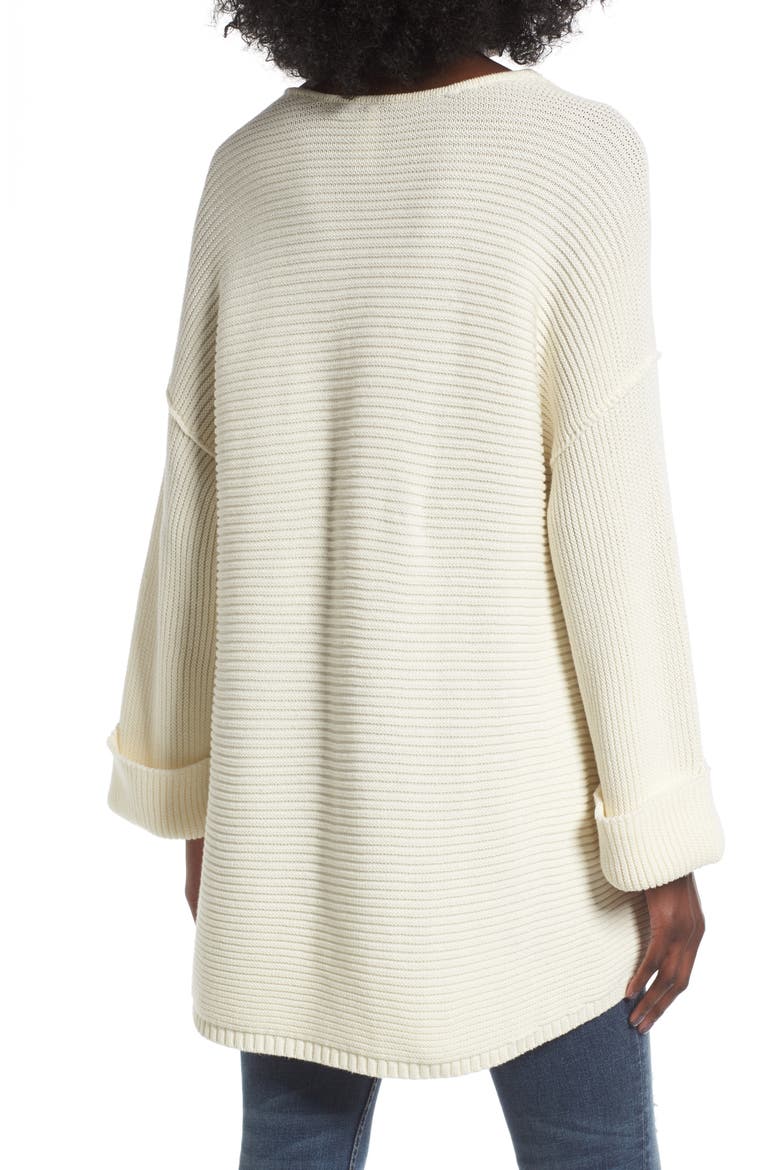 Cuff Sleeve Pullover, Alternate, color, IVORY