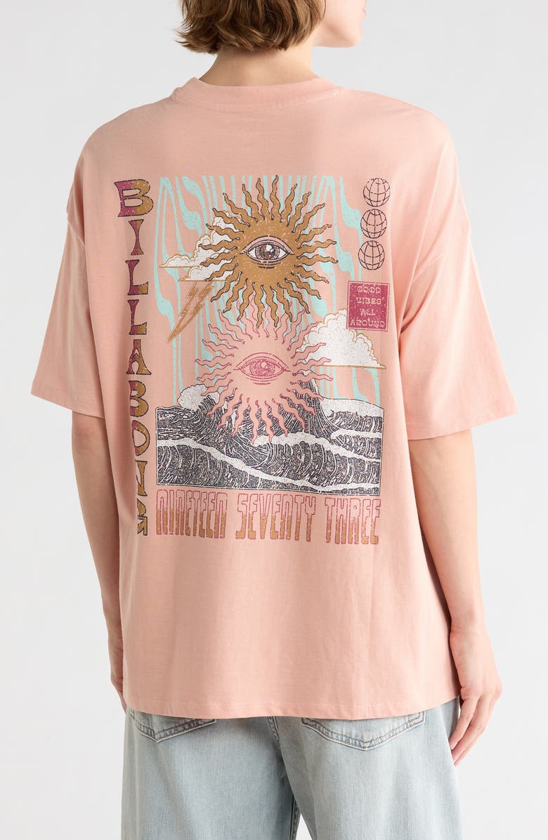 Billabong Wave Trip Graphic T-Shirt, Alternate, color, Faded Rose