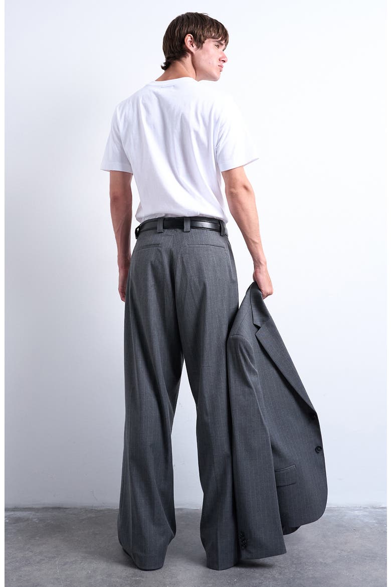 Straight Leg Suit Pants, Alternate, color, CHARCOAL