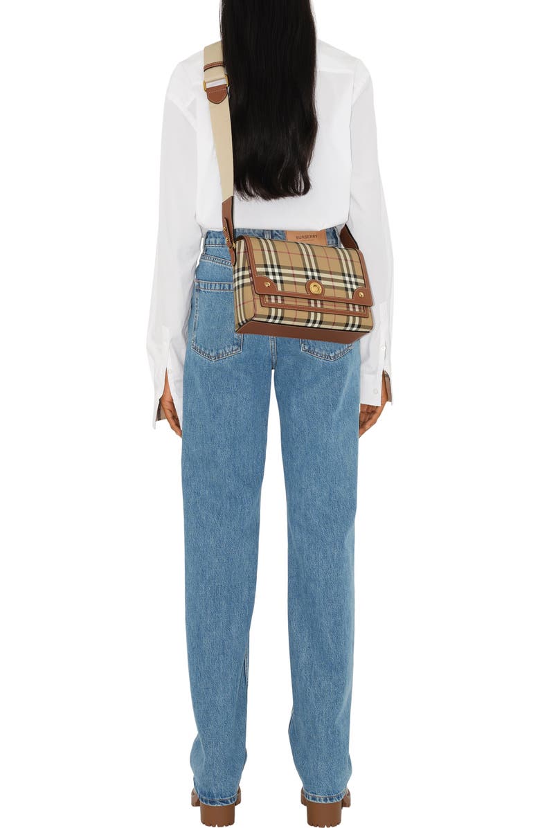 Burberry Note Bag, Alternate, color, Archive Beige/Briar Brown