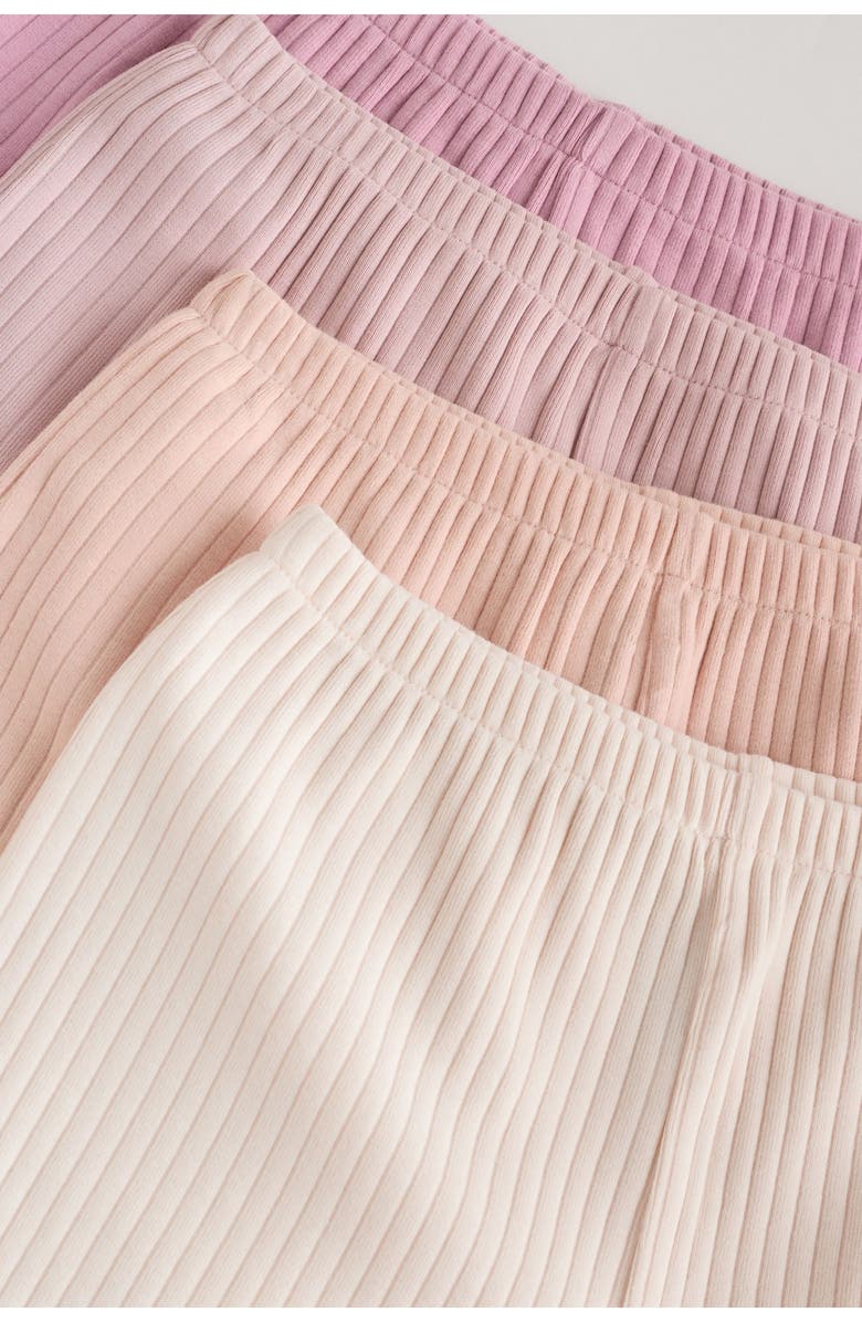 NEXT 4-Pack Stretch Cotton Frill Hem Shorts, Alternate, color, Pink