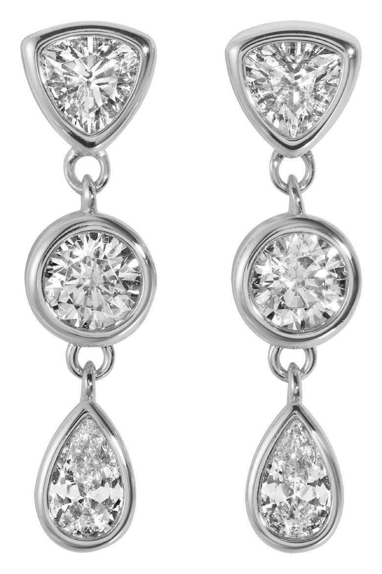 Eraz Drop Earrings, Main, color, SILVER