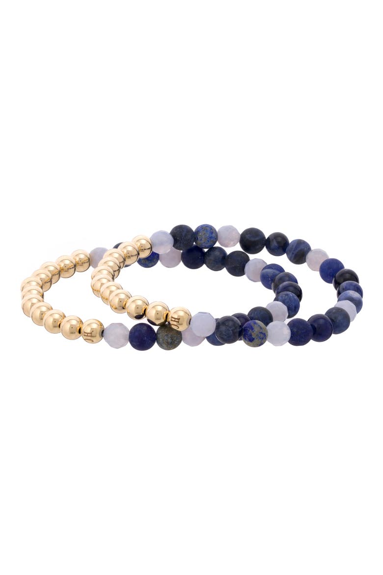 N12 Express & Communicate Set of 2 Healer's Bracelets, Alternate, color, YELLOW GOLD