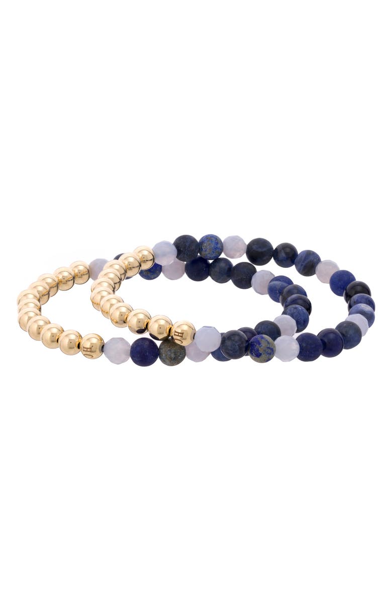 The Healer’s Collection N12 Express & Communicate Set of 2 Healer's Bracelets, Alternate, color, Yellow Gold