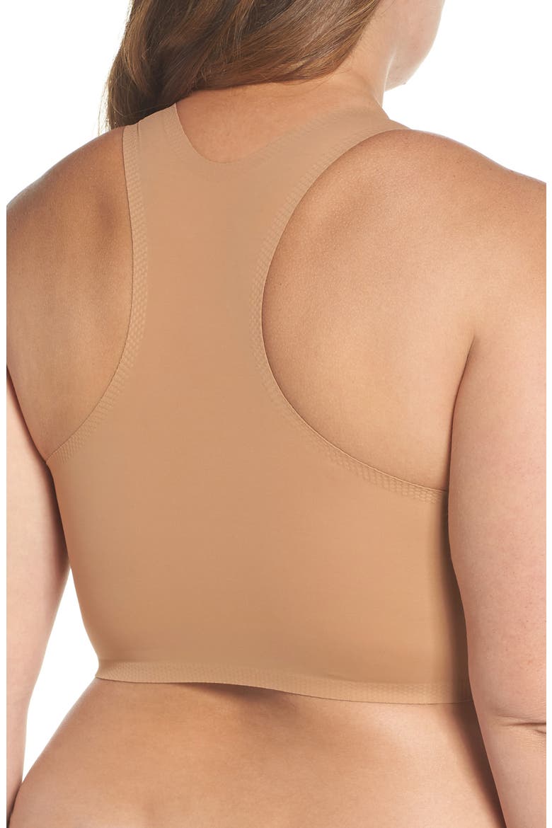 True & Co. True Body Lift V-Neck Racerback Bralette, Alternate, color, BRONZED