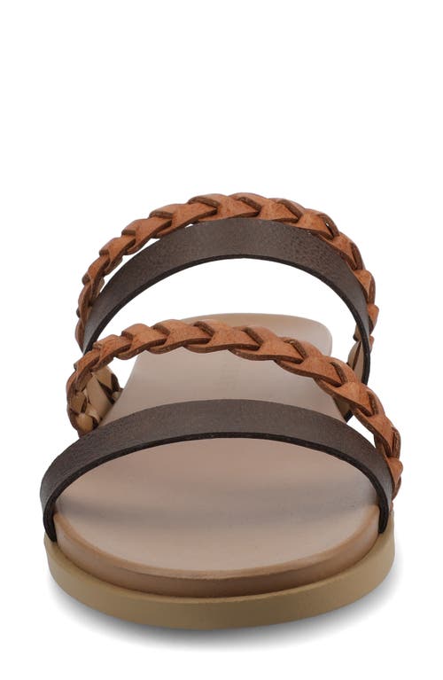 Shop Journee Collection Colette Slide Sandal In Cognac