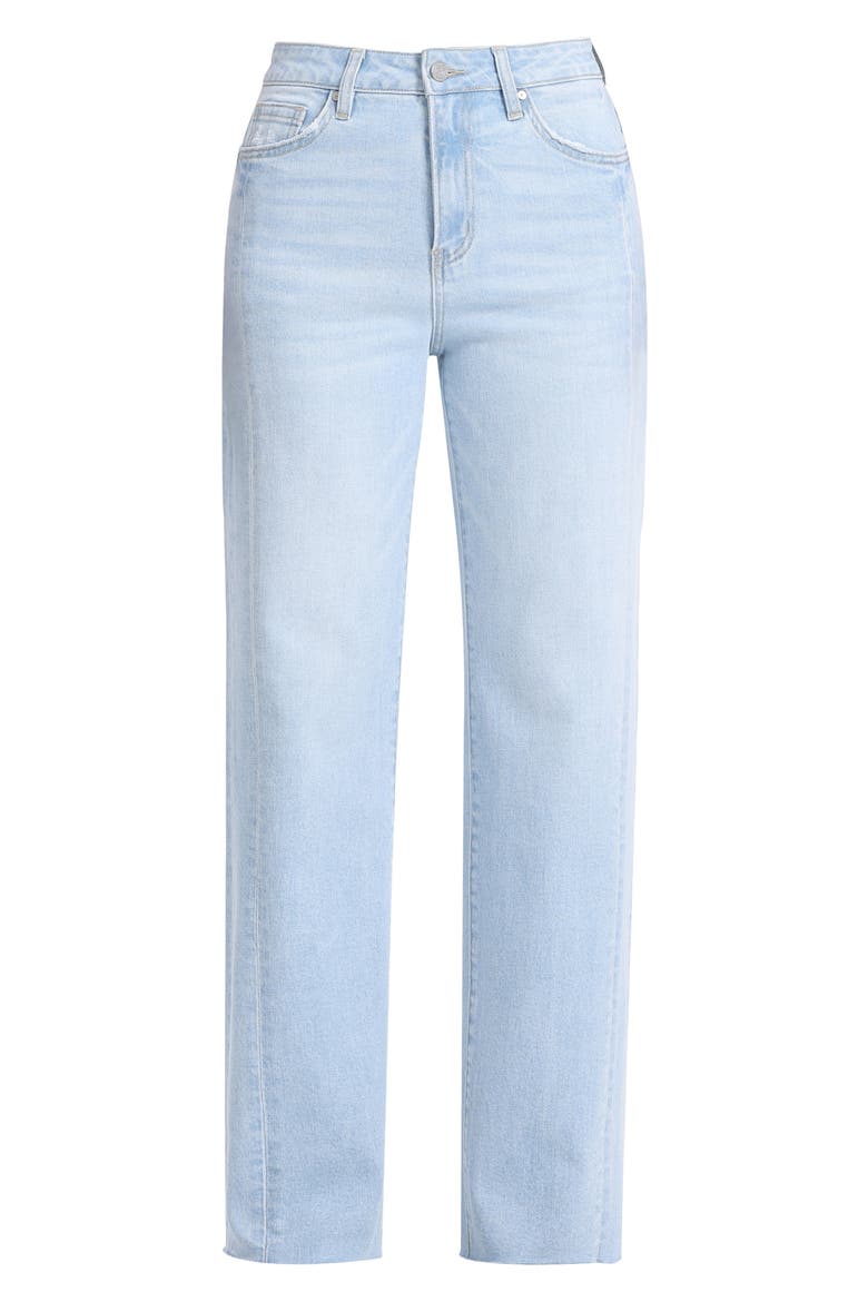High Waist Straight Leg Jeans, Alternate, color, ICEVEIL