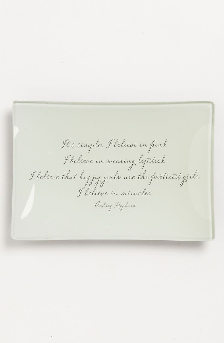 Ben's Garden 'I Believe in Pink' Trinket Tray, Main, color, 