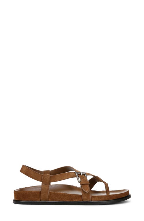 Vince Franca Suede Strappy Sandals In Elmwood