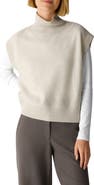 Eileen Fisher Turtleneck Cap Sleeve Wool Sweater